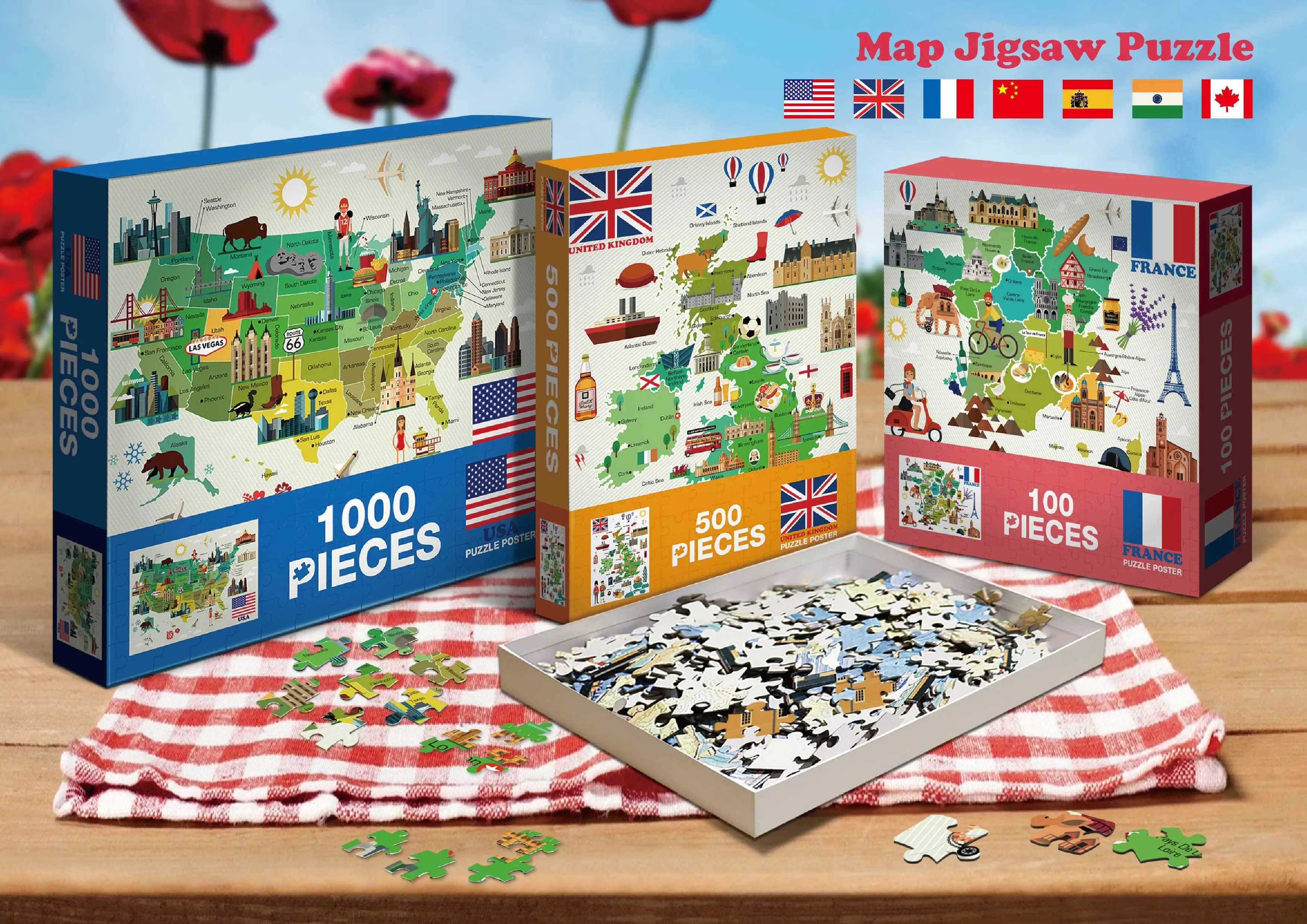 Map Jigsaw Puzzles