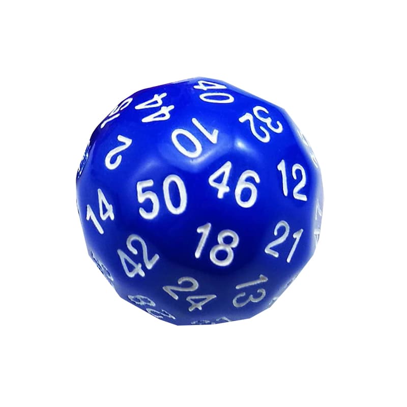 50 Sided Game Dice