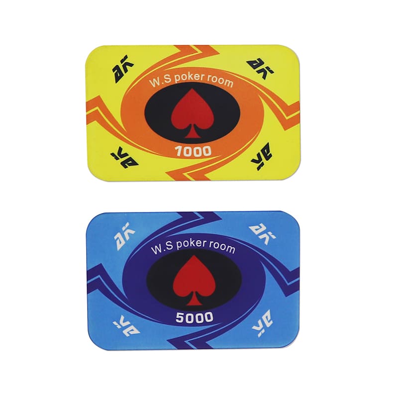 Rectangular Ceramic Poker Chips