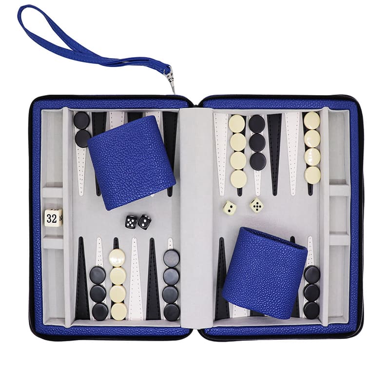 Tragbares Backgammon-Set