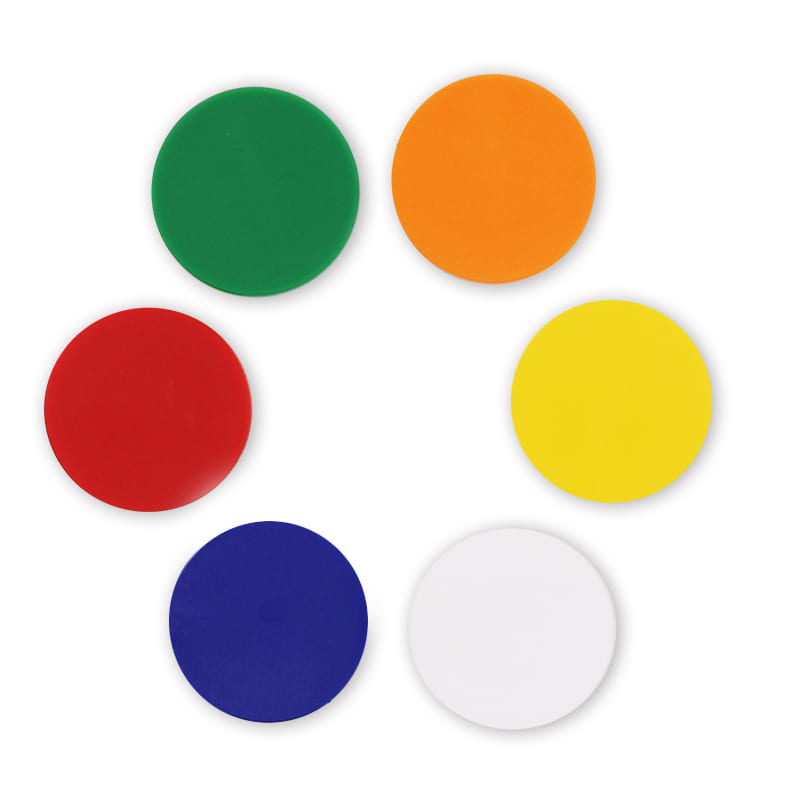 Multi Color Plastic Board Game Token