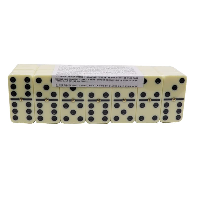 Domino Set in Wooden Box with Slide Top