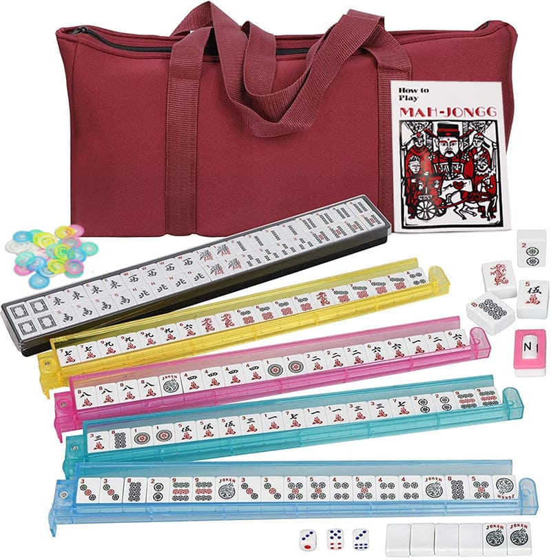 مجموعة Mahjong في حقيبة الحمل