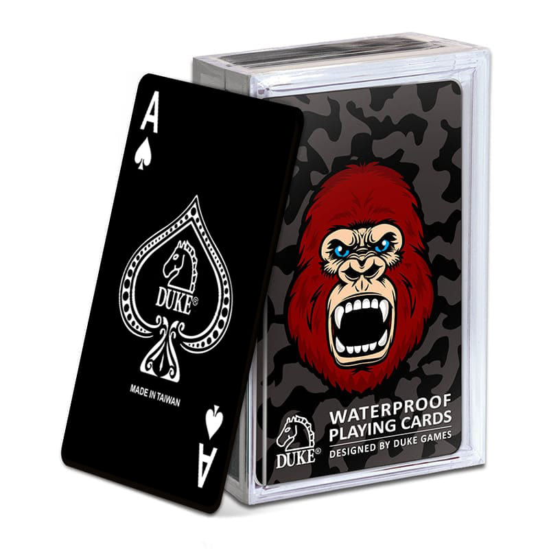 Schwarze Spielkarten - mit erhabenem Glanzlack