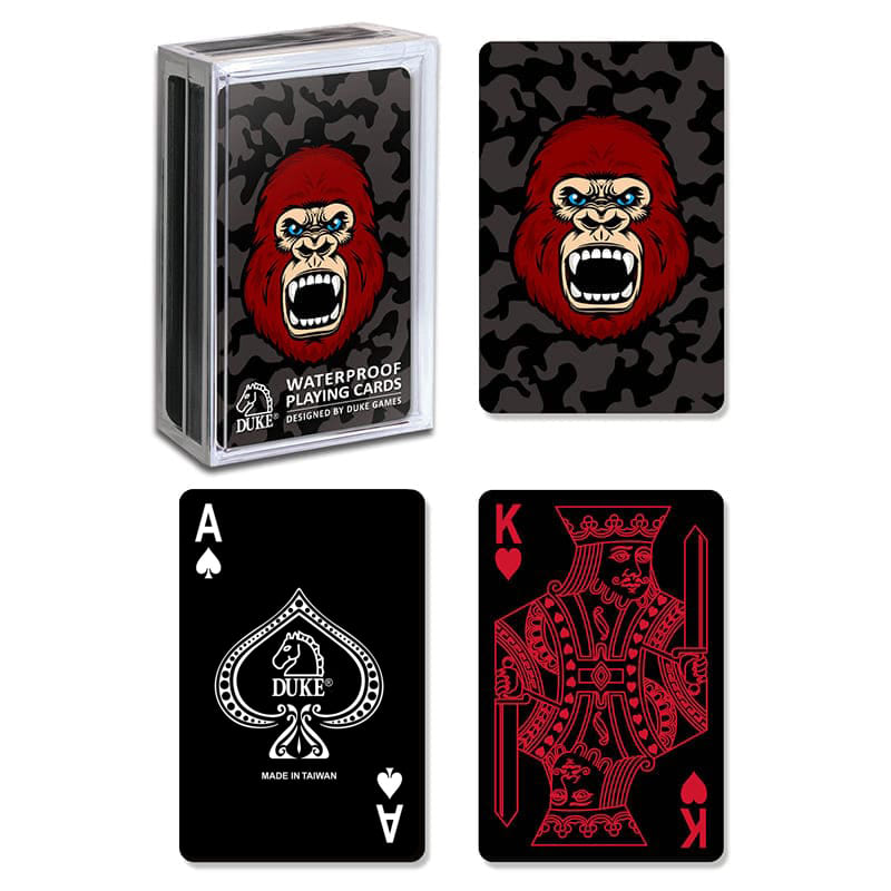 Black playing cards - with raised gloss varnish