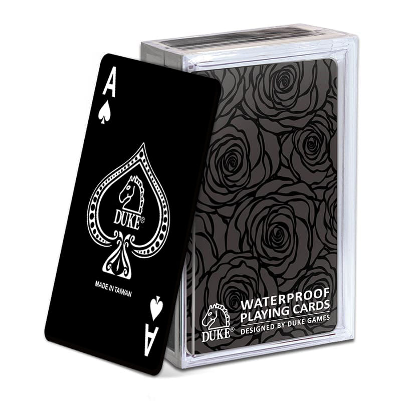 Schwarze Spielkarten - mit speziellem Glanzlack