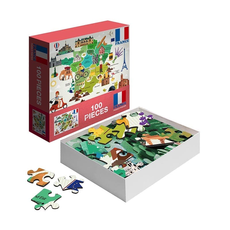 Carte Puzzle France