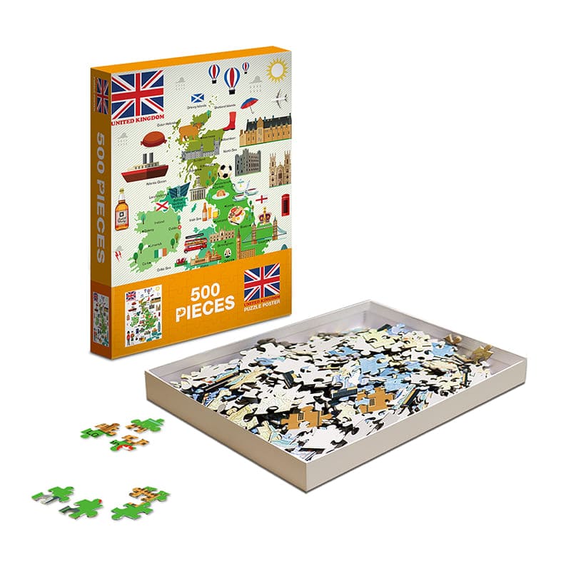 UK-Kartenpuzzle