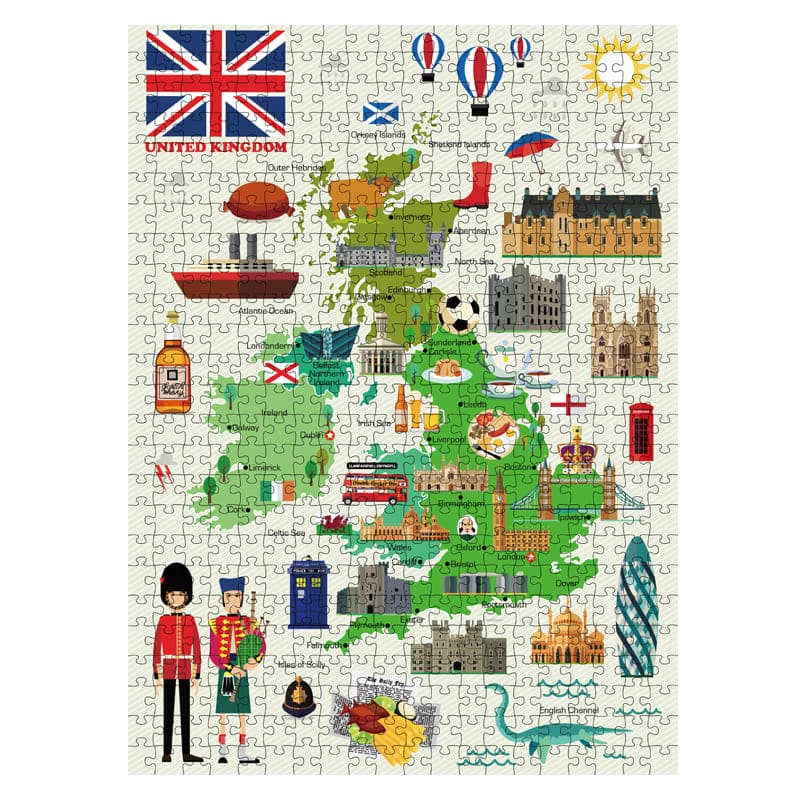 Rompecabezas del mapa del Reino Unido