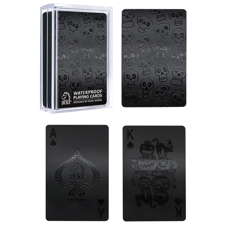 Halloween black playing cards