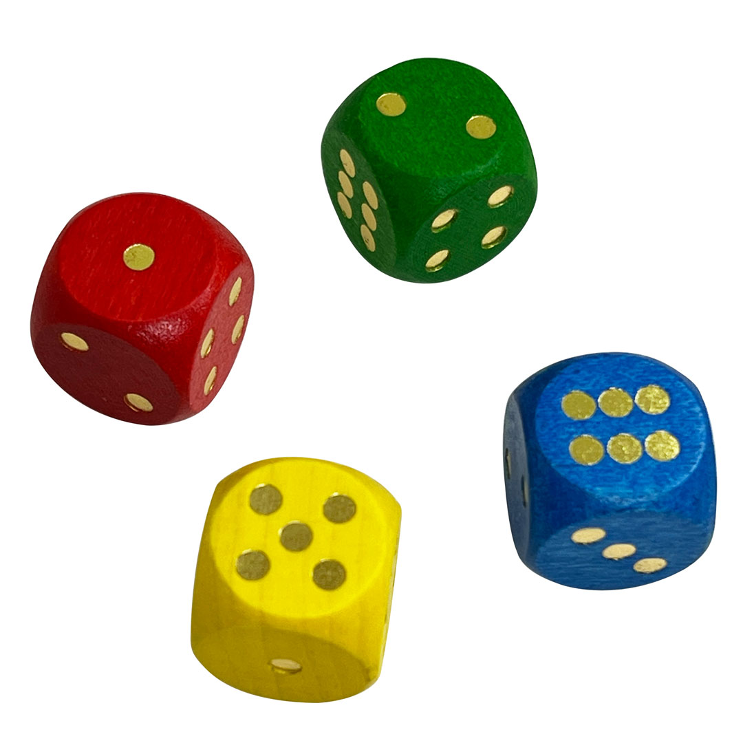 Wooden Round Corner Dice