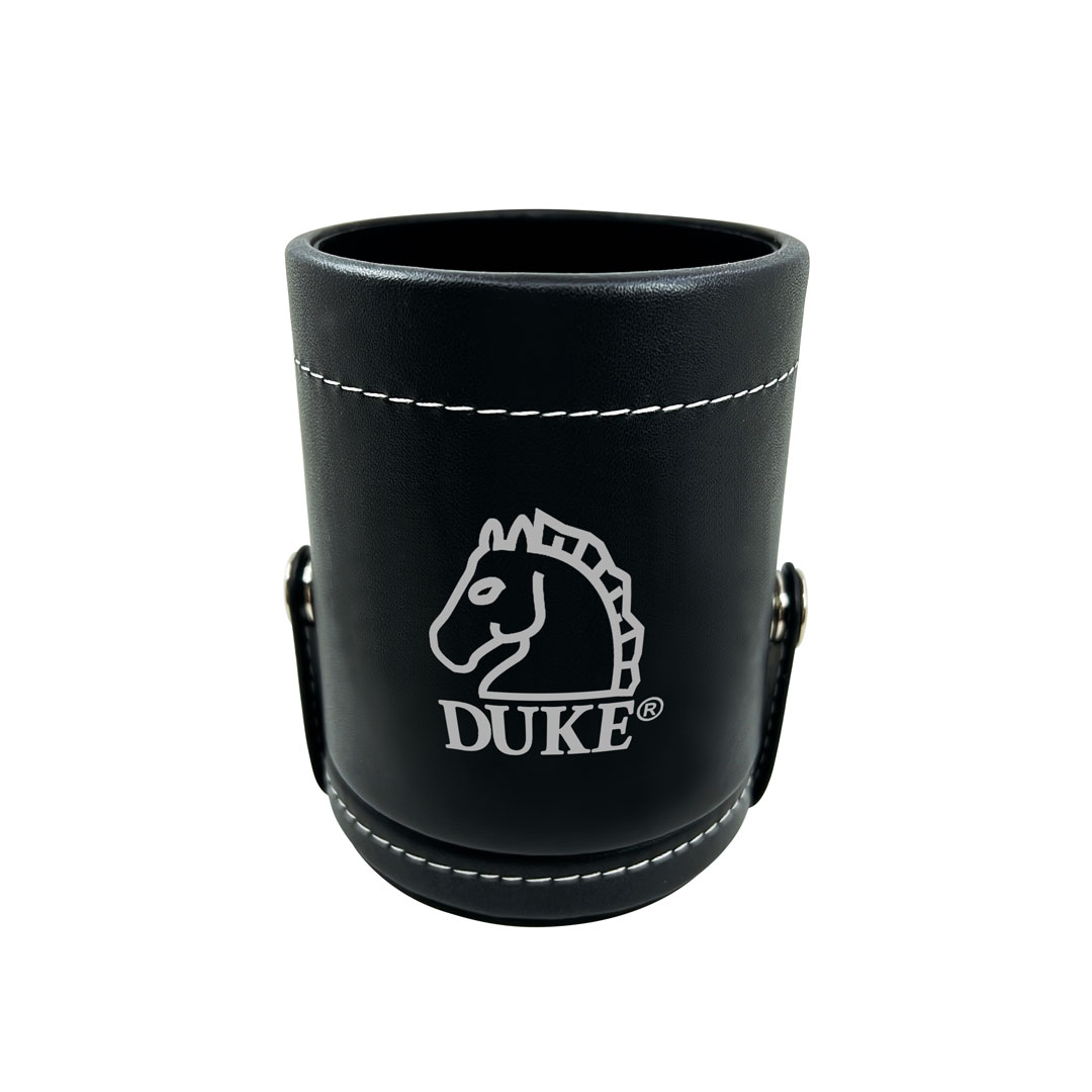 Custom PU Leather Dice Cup with Lid and Storage Compartment