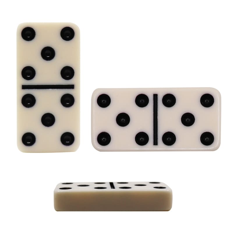 D6 Double Six Ivory Domino Tiles