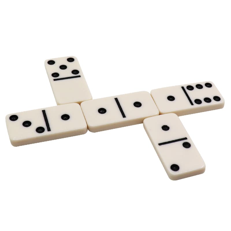 D6 Double Six Ivory Domino Tiles