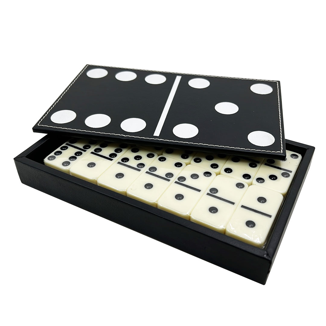 Domino Juego de fichas D6 5008 con caja con tapa estilo dominó
