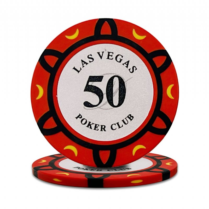 Clay Pokerchip mit Aufkleber – 40 mm – Nr. 17