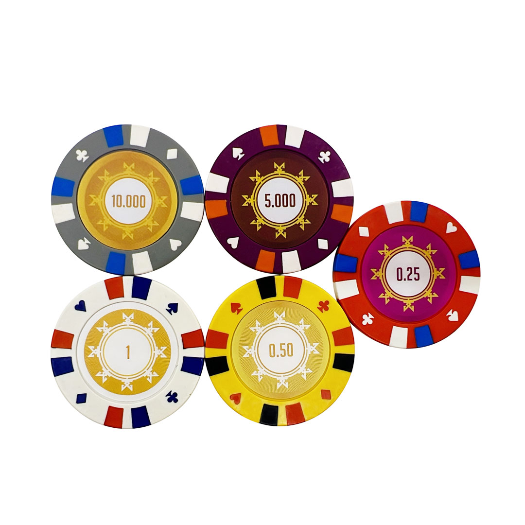 Clay Poker Chip with Sticker - 40mm - No.18