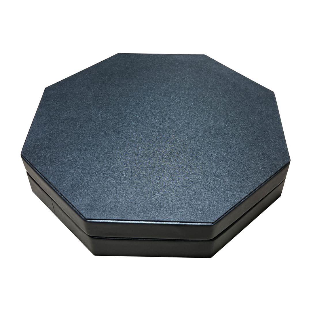 Dual Purpose Octagon Dice Rolling Tray and Storage with Lid