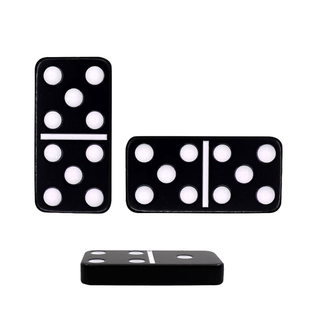 Domino Set in Window Leatherette Box
