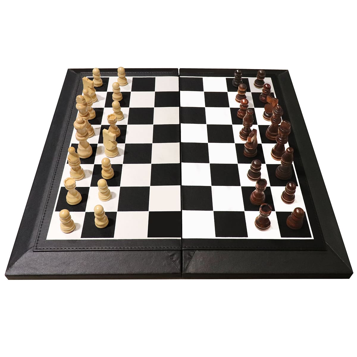 Juego de ajedrez clásico Juego de mesa en caja plegable magnética de viaje