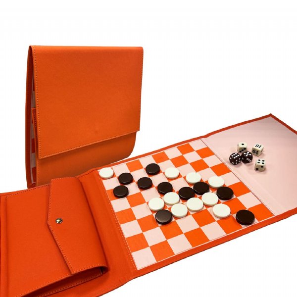 Damas de xadrez magnética dobrável, jogo de tabuleiro grão de madeira de  alta qualidade com versão em inglês