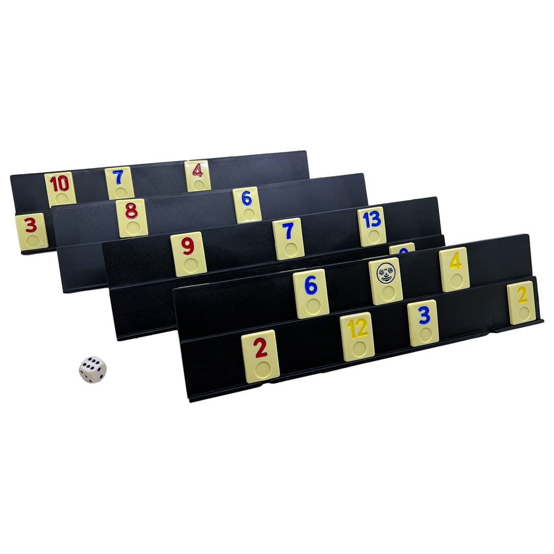 Deluxe Golden Rummy Tiles Game Set