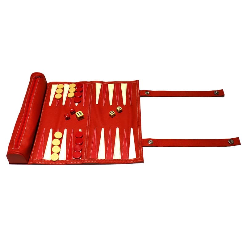 Backgammon portable enroulable
