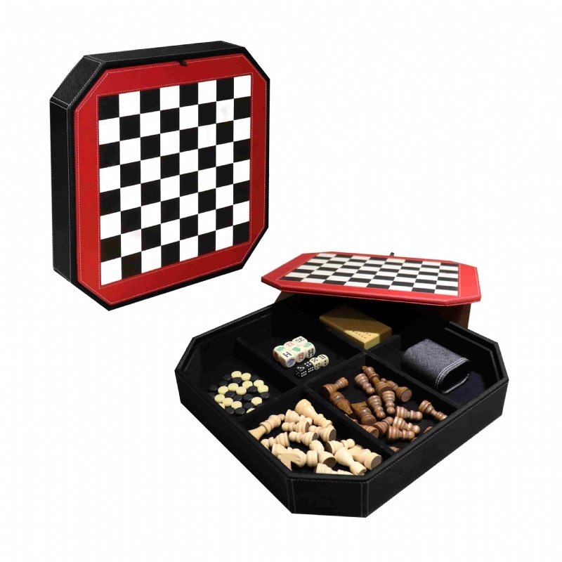 5 in 1 Octagon Multi Games Set