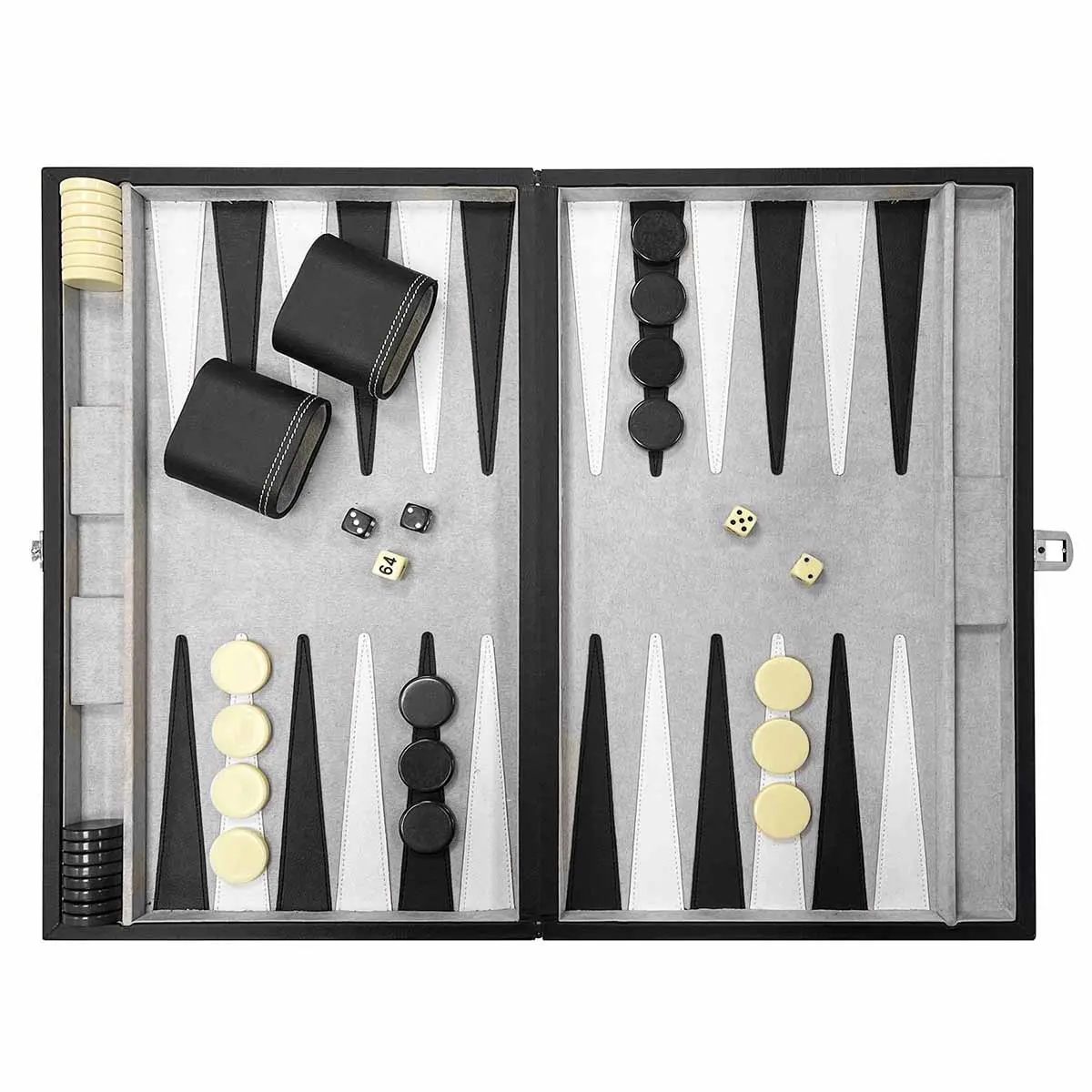 Classic Leatherette Backgammon Set