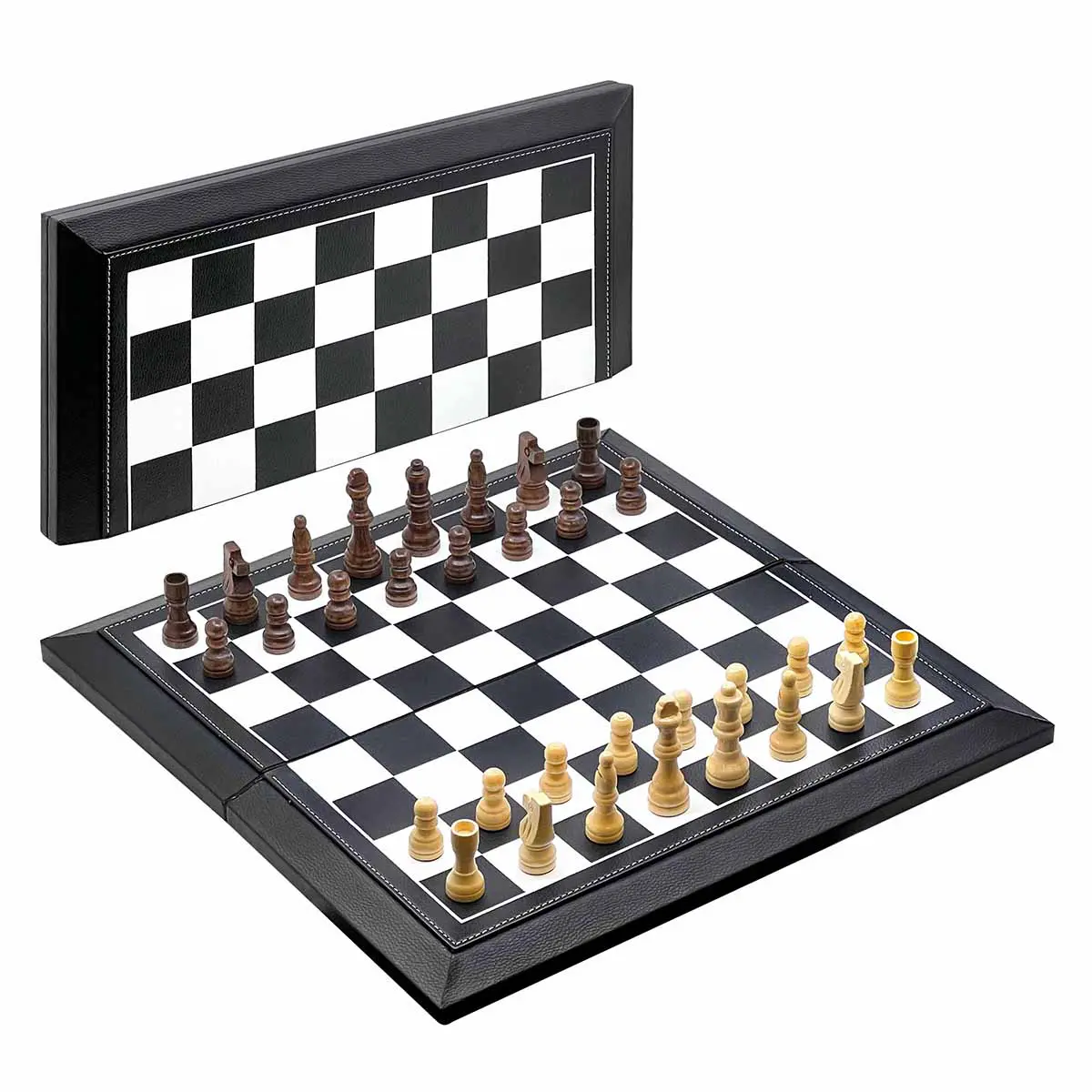 Classic Black chess set and board game collection