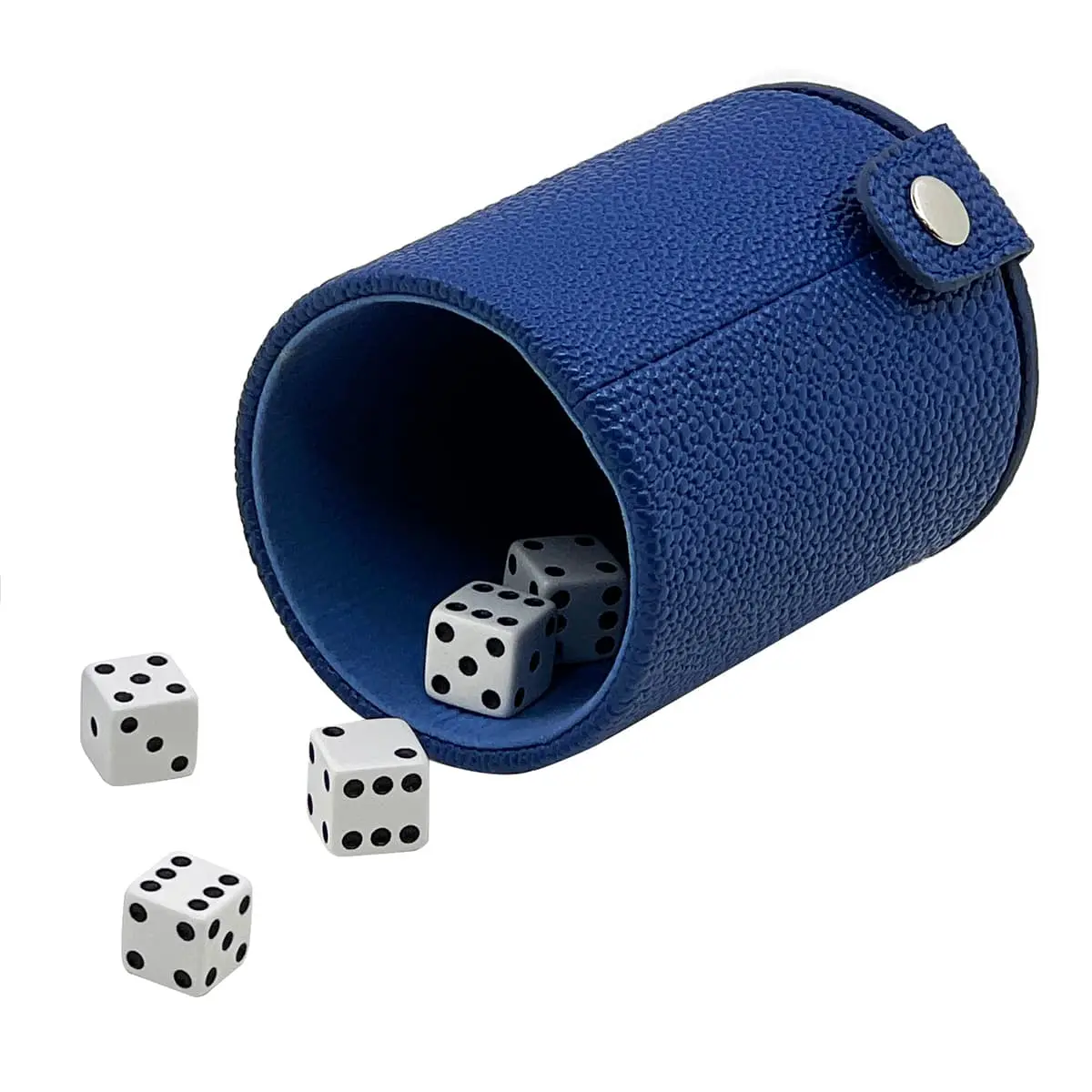 Deluxe Leatherette Dice Cup with Storage Compartment