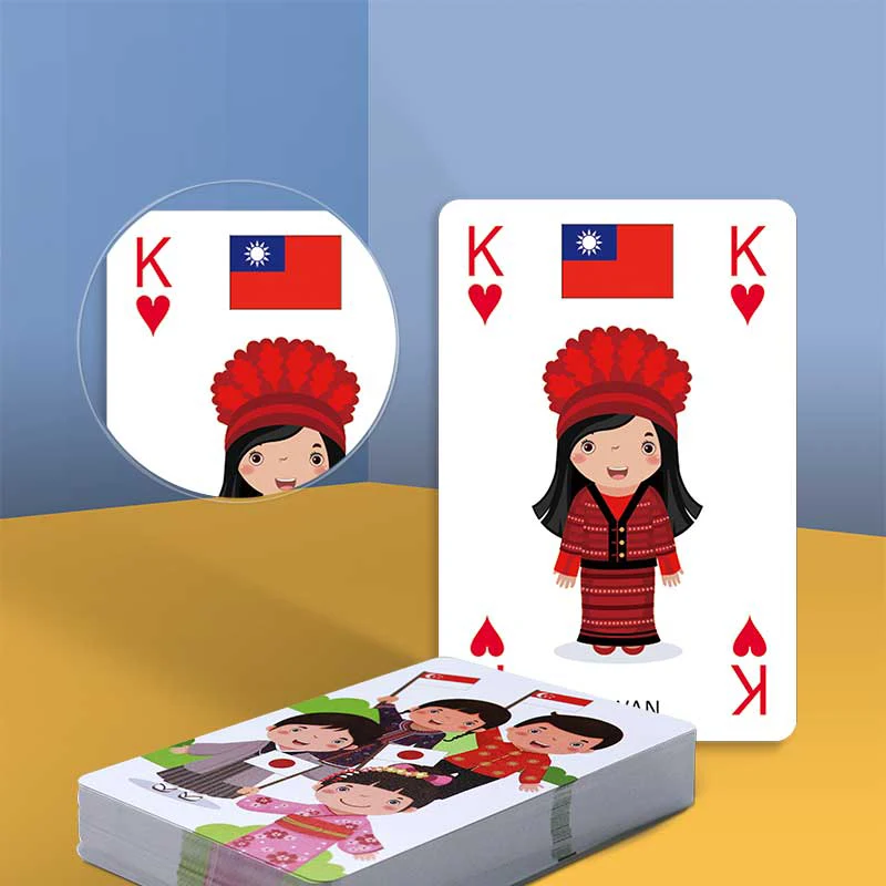 Jeu de cartes à jouer version asiatique