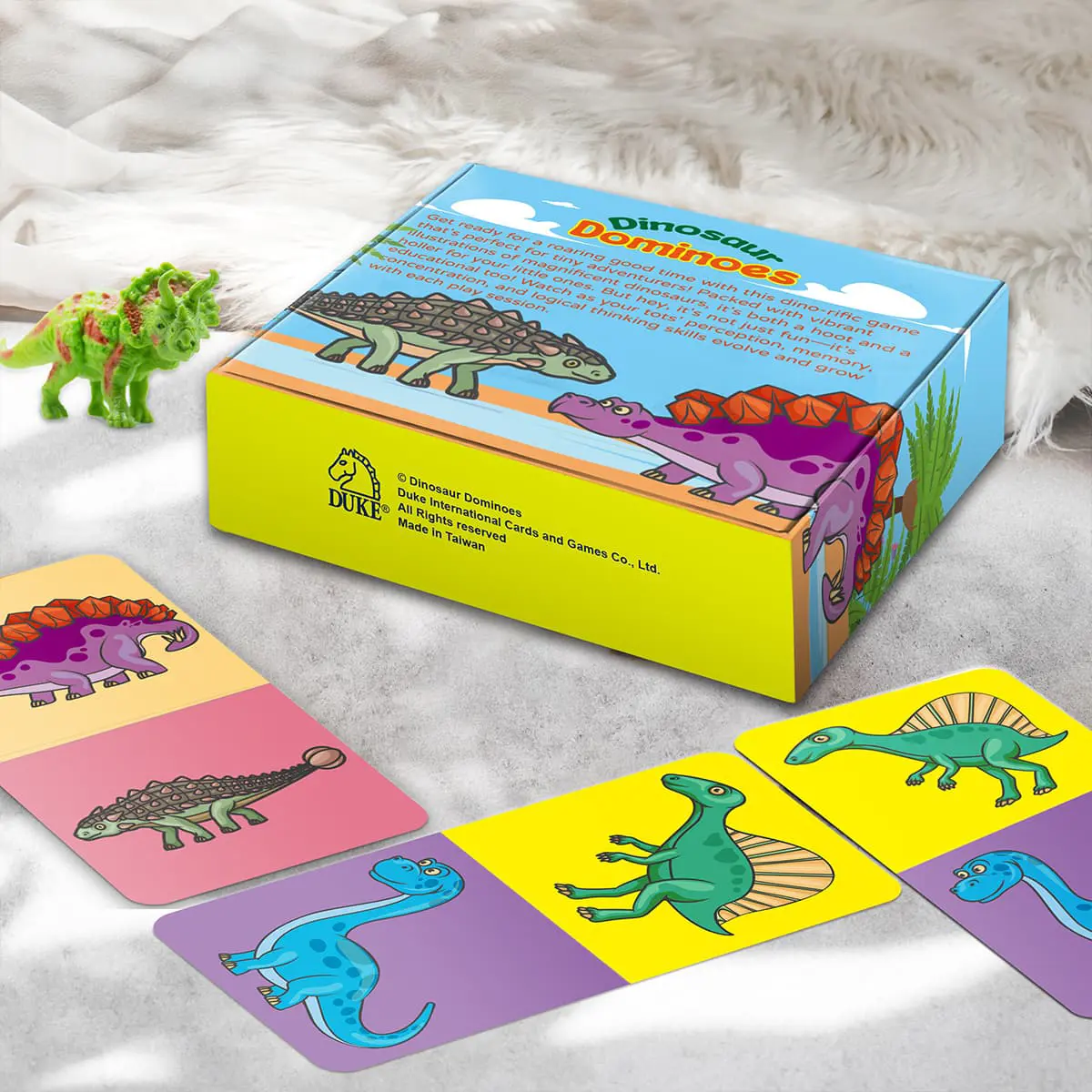 لعبة بطاقات ديناصور دومينو