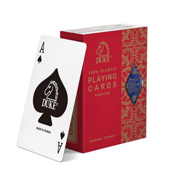 Tarjetas de póquer de plástico Duke