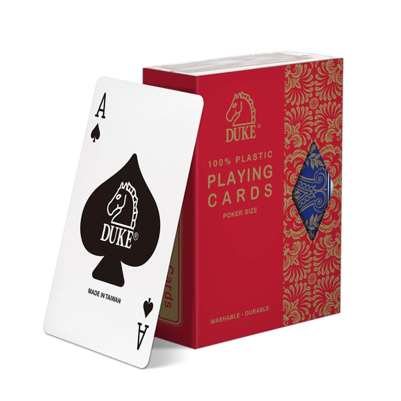 Duke Pokerkarten aus Plastik