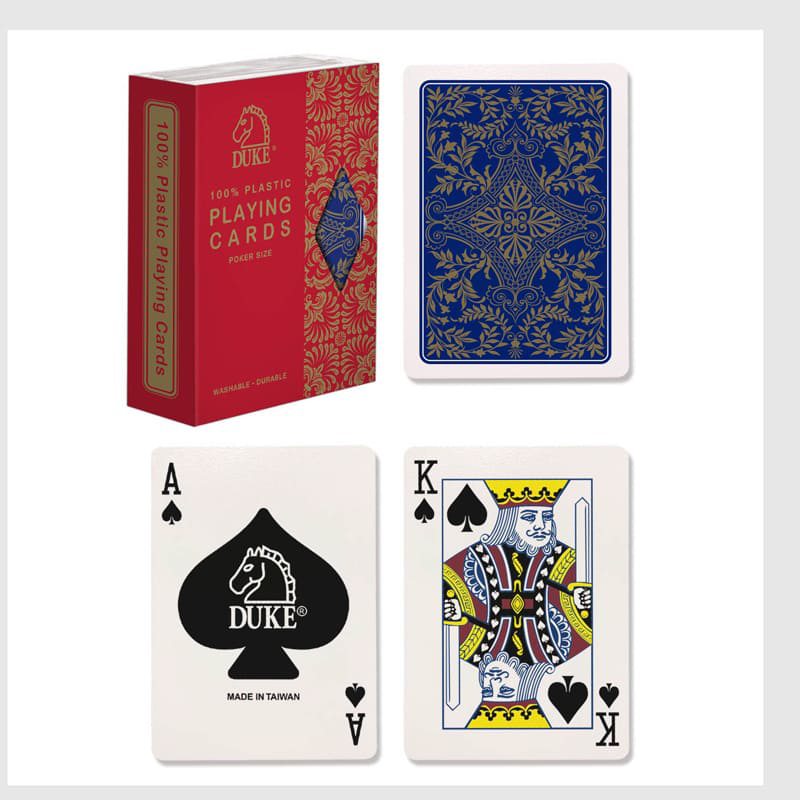 Cartes de poker en plastique Duke