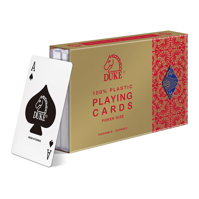 2 jeux de cartes de poker en plastique de haute qualité durable étanche jeu  de société