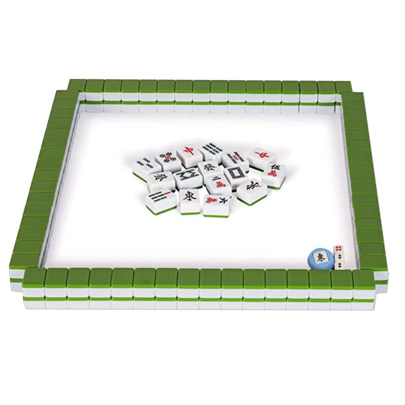 Mahjong en estuche de vinilo