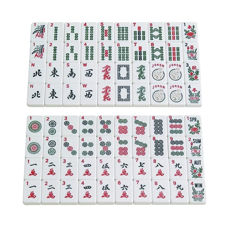 مجموعة Mahjong في حقيبة من الفينيل