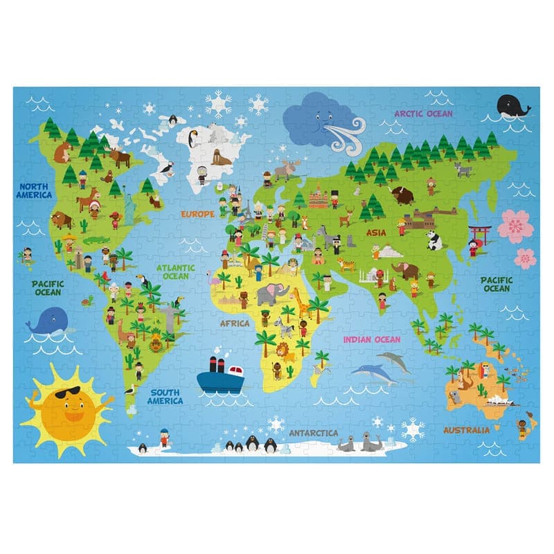 300片拼圖 - 世界地圖
