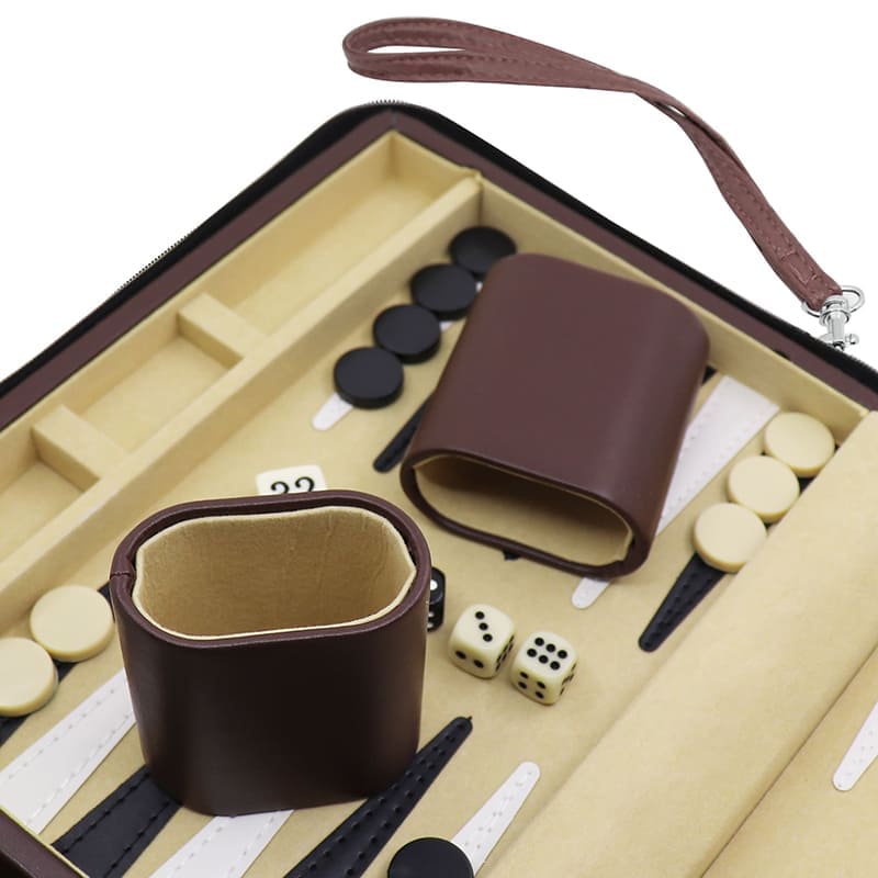 Portable Backgammon Zipper Bag