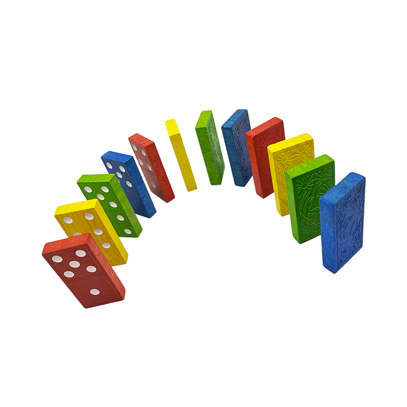 DOMINOS DOUBLE 9, jeu de 56 dominos dans leur coffret en bois massif DOMINOS DOUBLE 9, jeu de 56 dominos dans leur coffret en bois massif