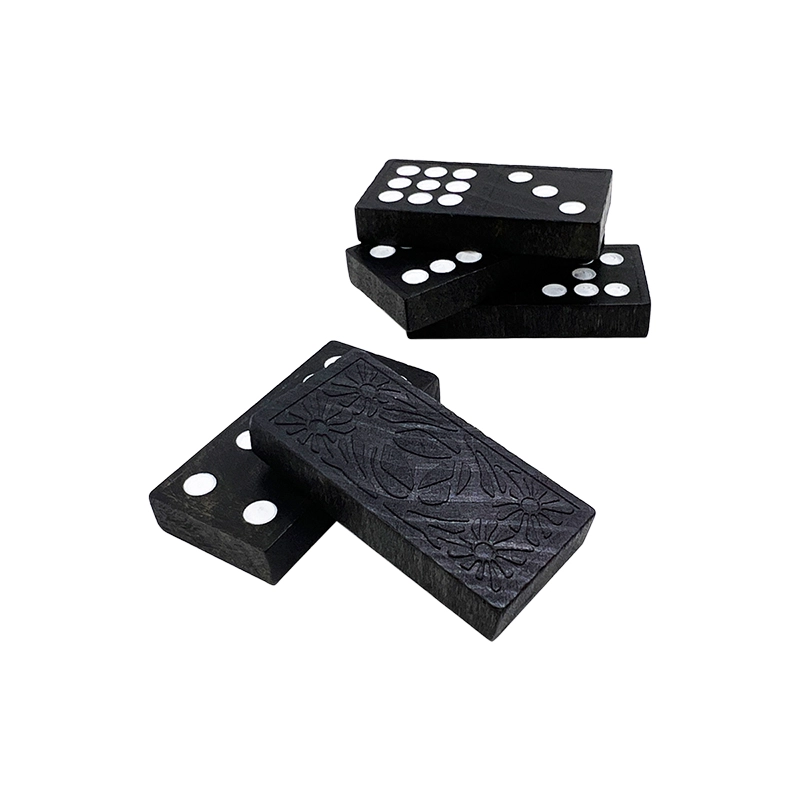 Jeu de dominos en bois double 9