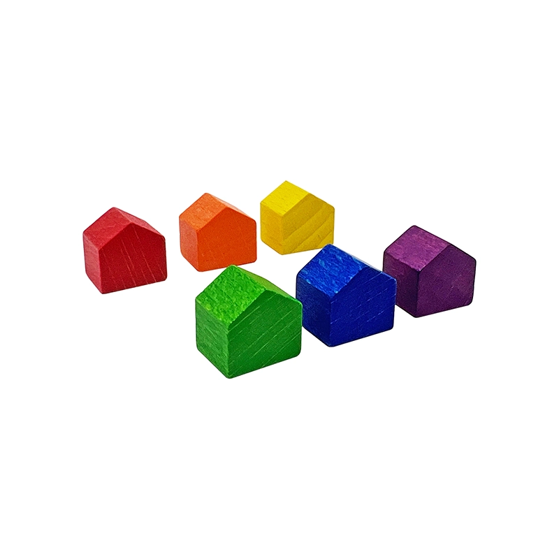 Board Game Pieces Accessories Wooden House