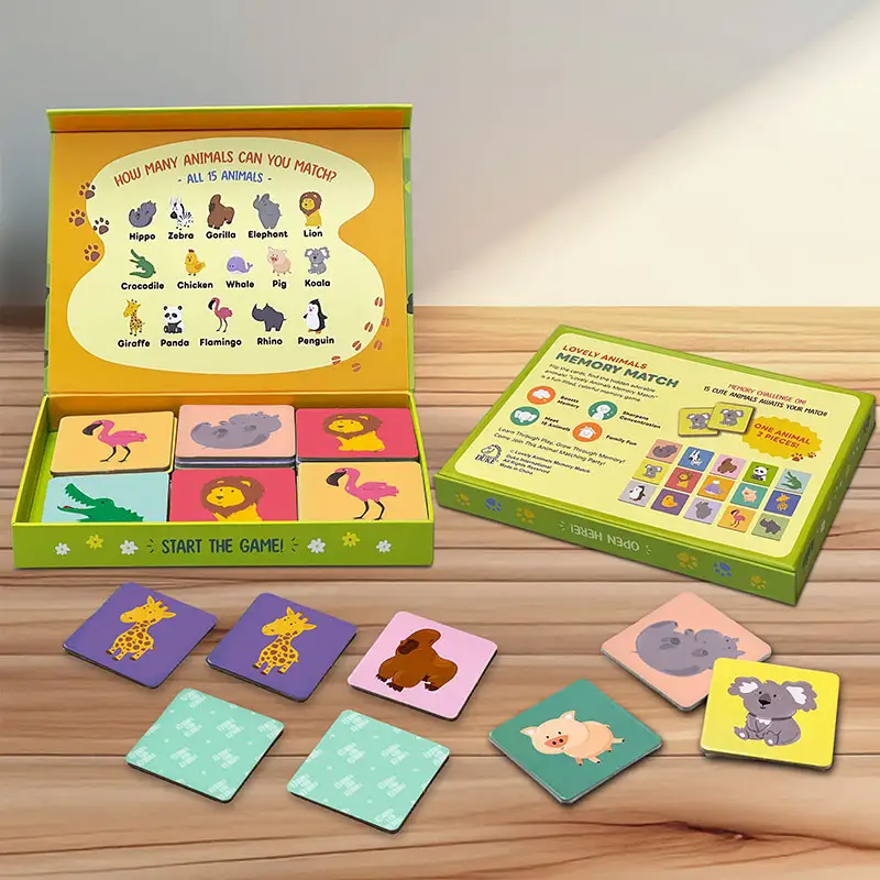 Animal Memory Matching Game
