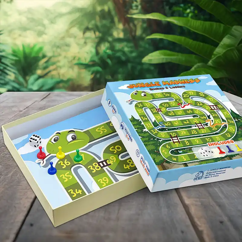 Jungle Madness Snakes and Ladders Board Game