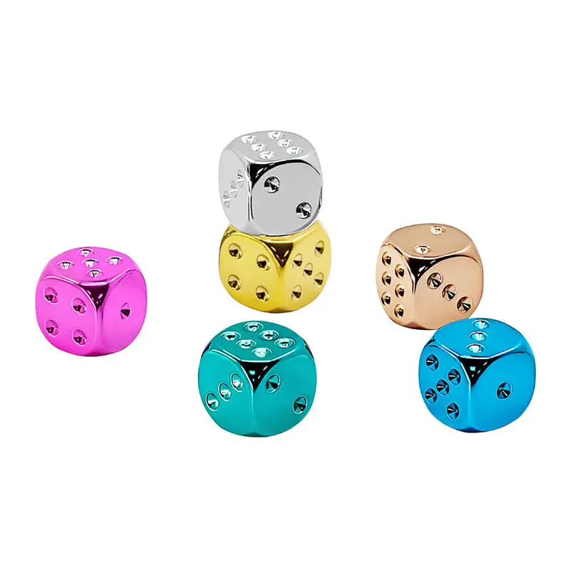 電鍍骰子-標準六面點數