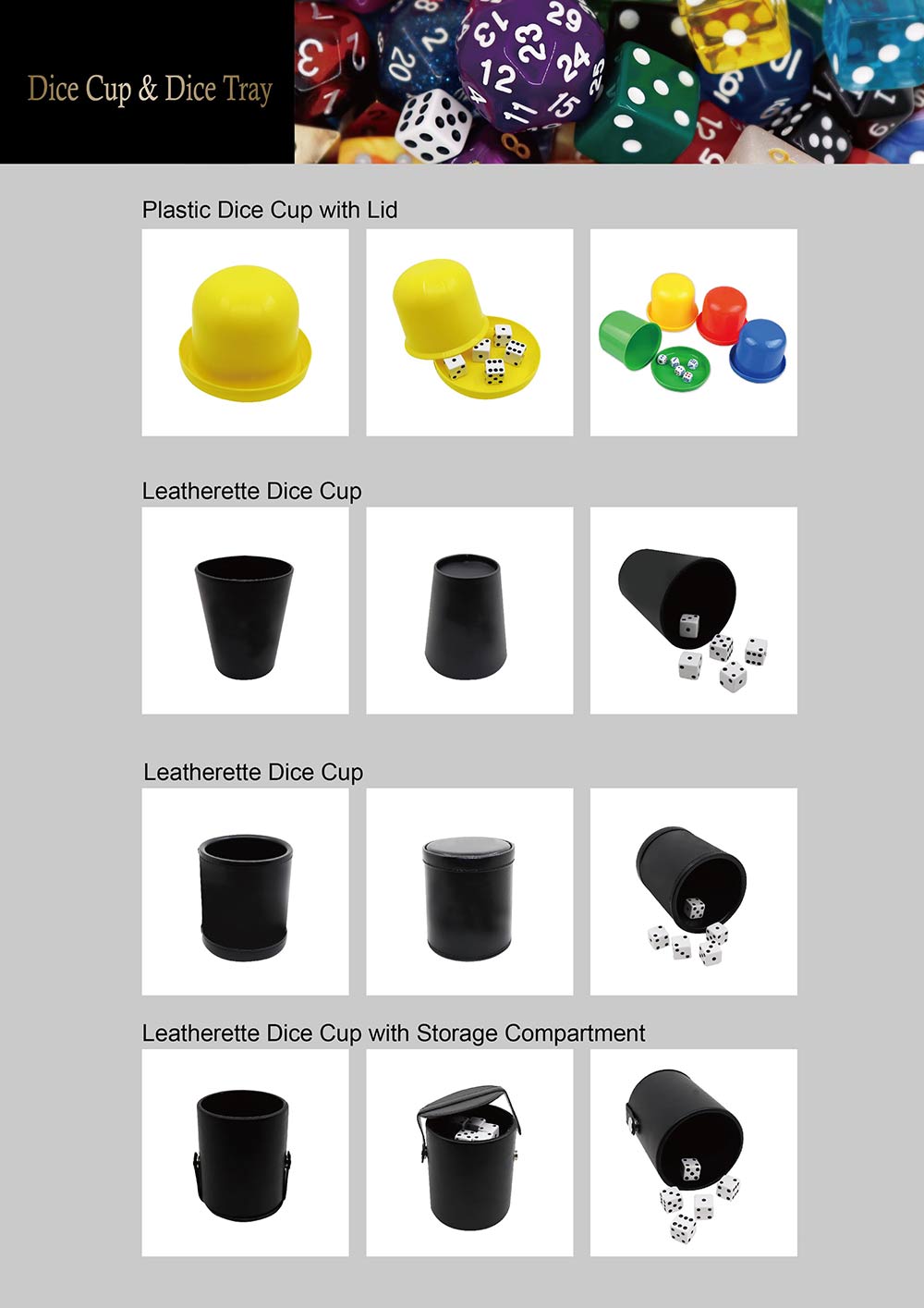 dice cup & tray